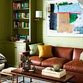 earthy green walls