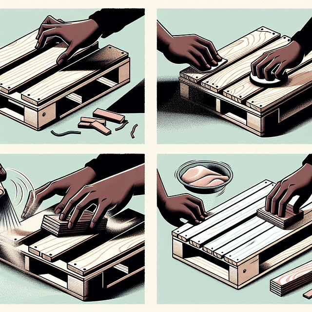 sanding wooden pallets smoothly