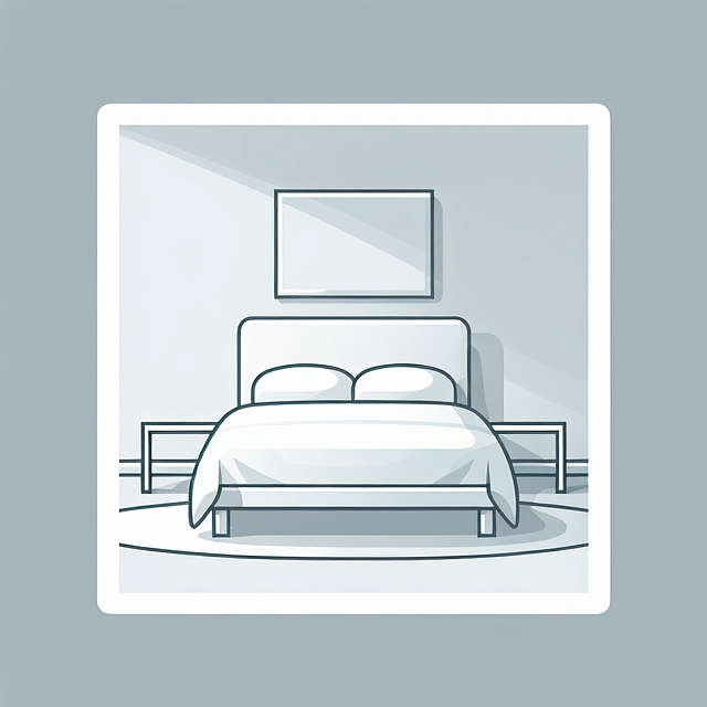 white flat sheet on bed with white frame