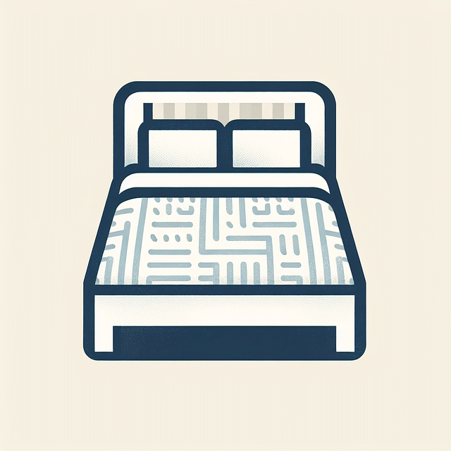 textured blanket on bed with white frame