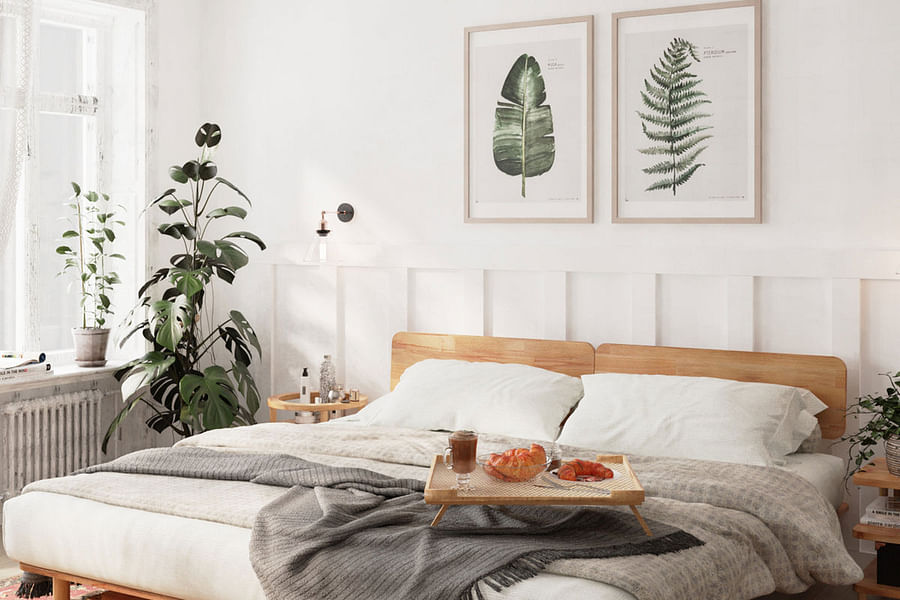 Scandinavian Style Wood Bed Frame