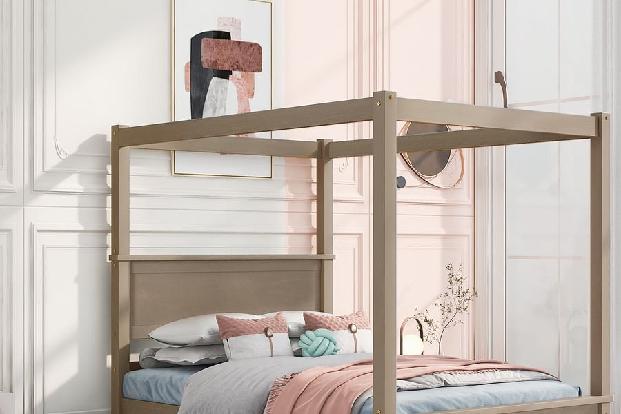 Traditional Canopy Bed Frame