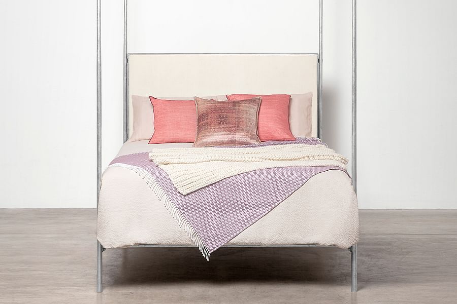 scandinavian style canopy bed frame