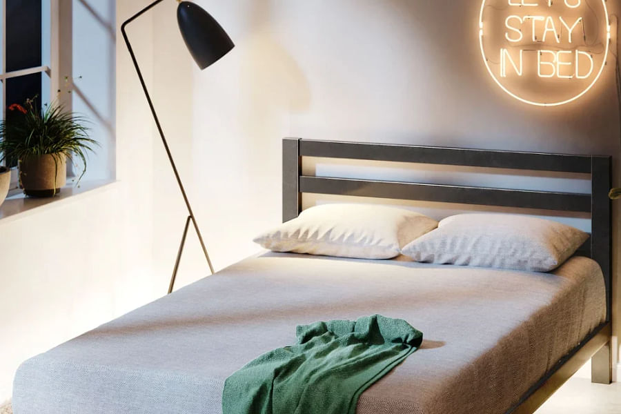 Modern Metal Platform King Size Bed Frame