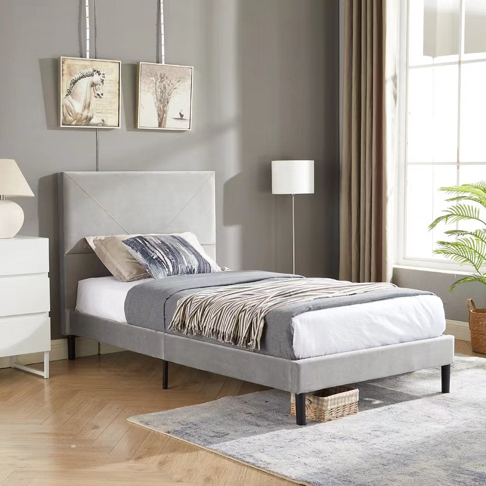 upholstered twin bed frame
