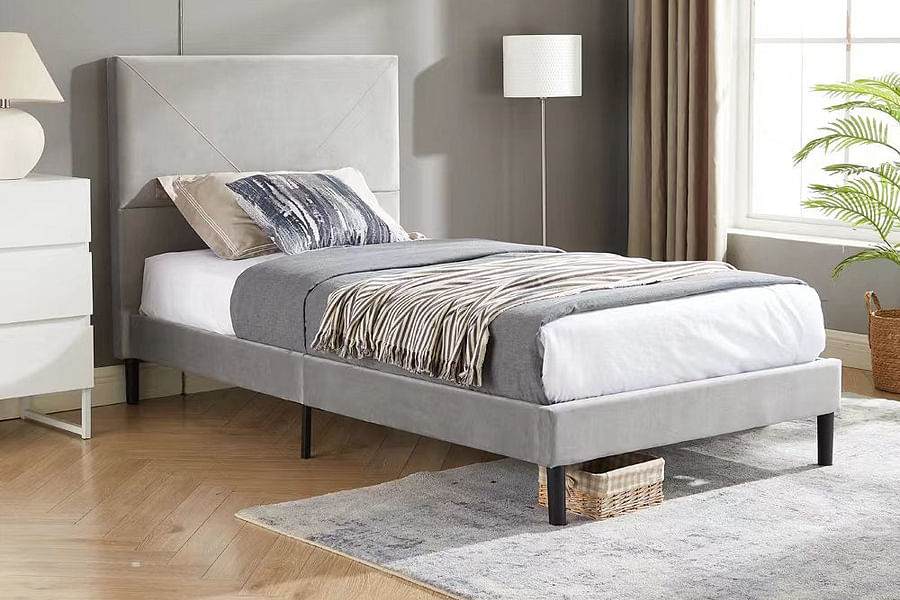 upholstered twin bed frame