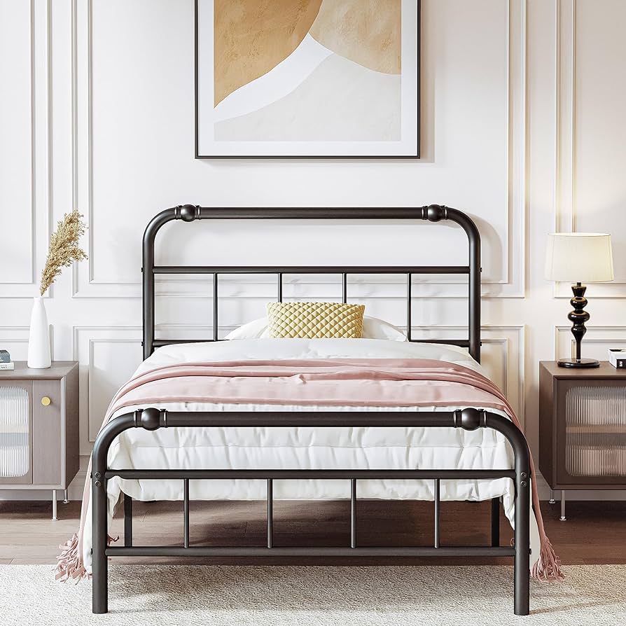 Victorian Metal Twin Bed Frame