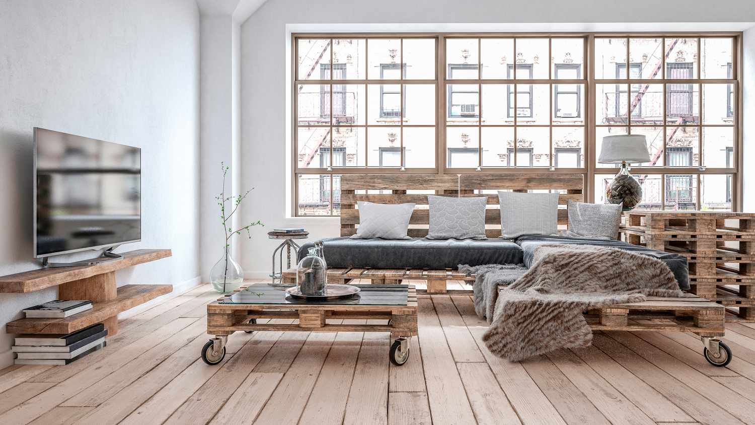 clean wooden pallet