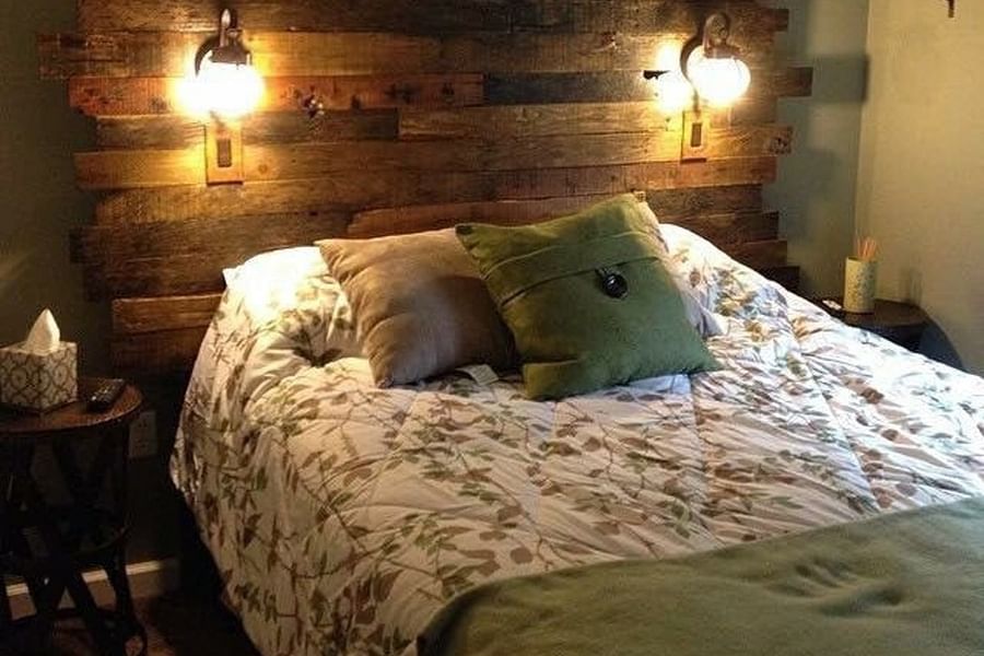 industrial design pallet bed frame