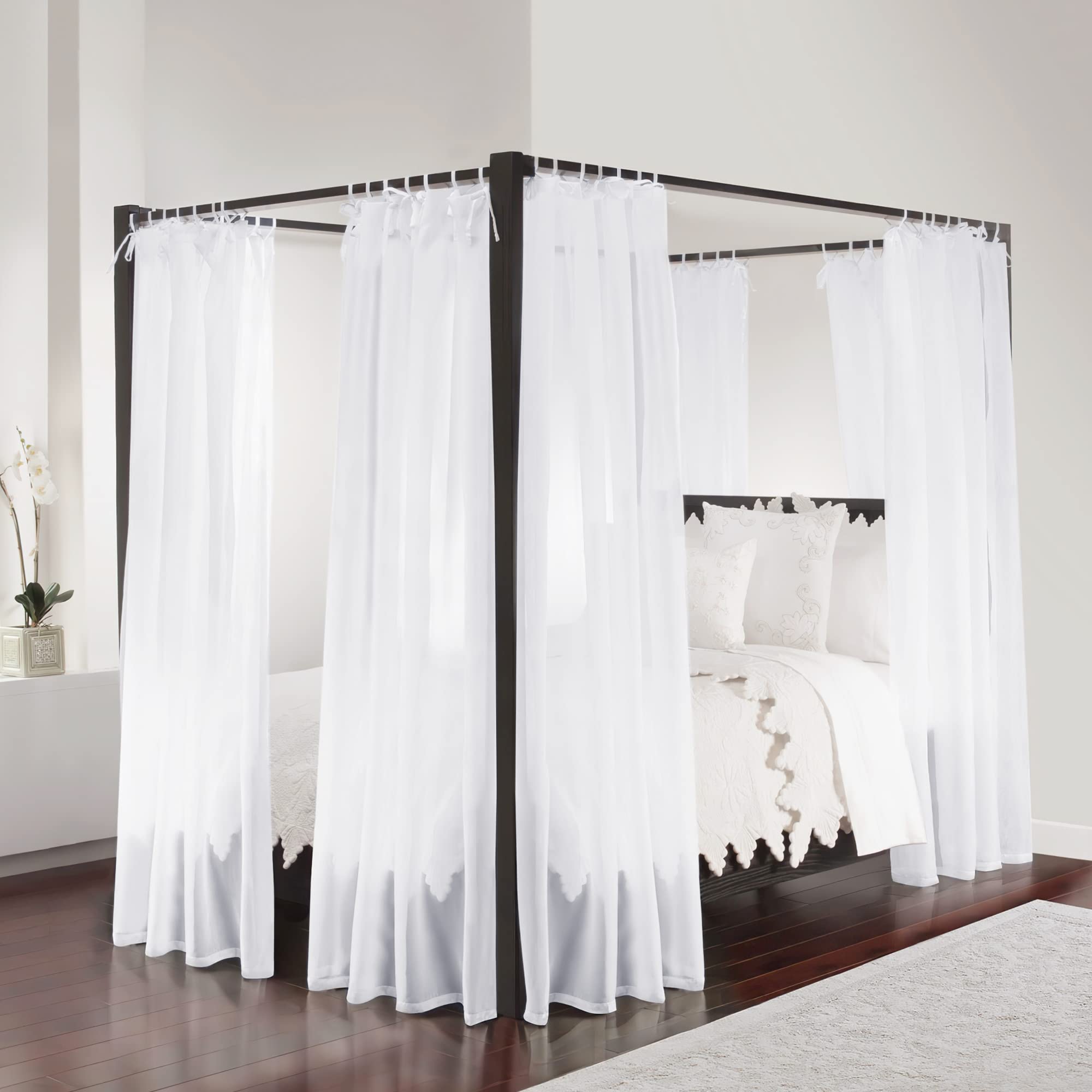 canopy bed draping