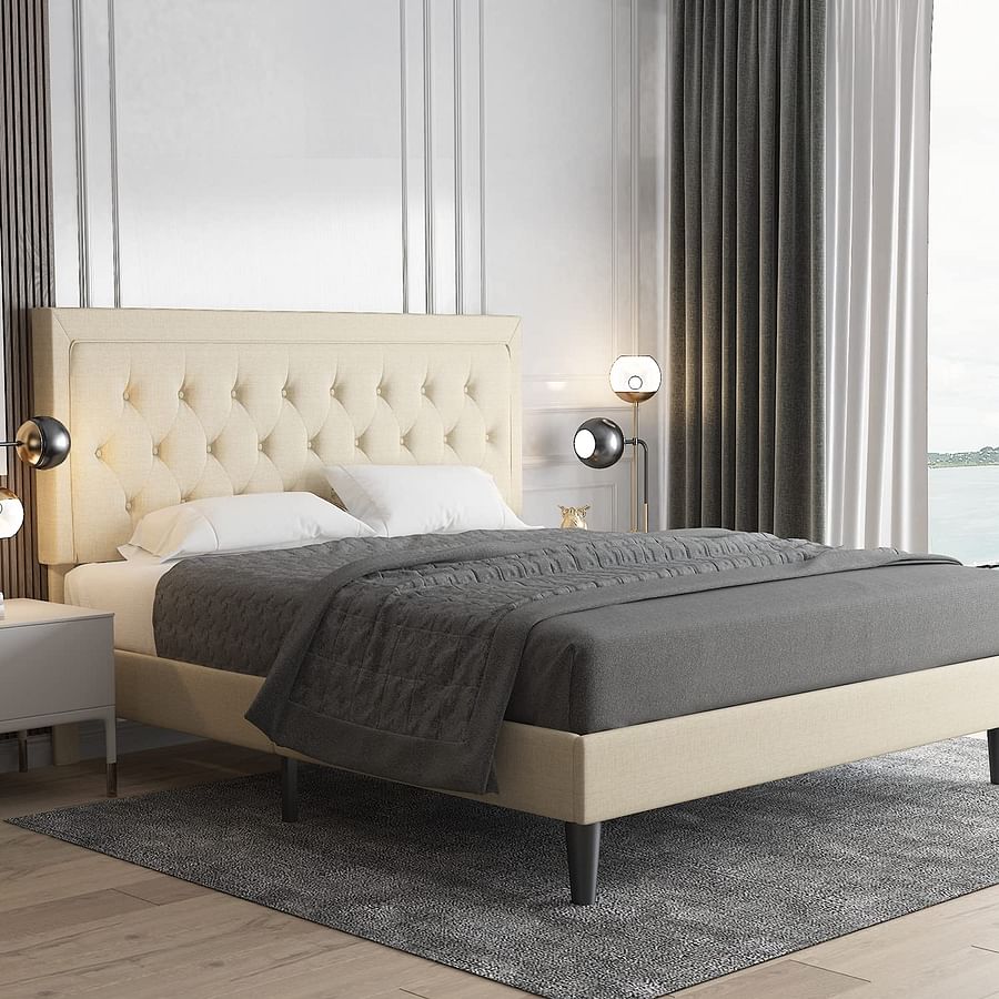 upholstered bed frame fabrics