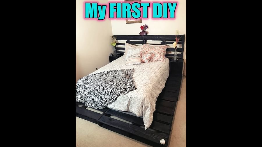 testing pallet bed frame