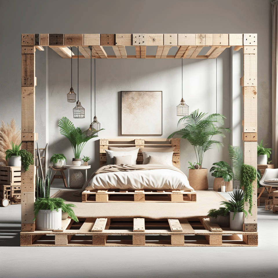 The Reclaimed Charm: How to Incorporate a Pallet Bed Frame into Your Eco-Friendly Bedroom Decor