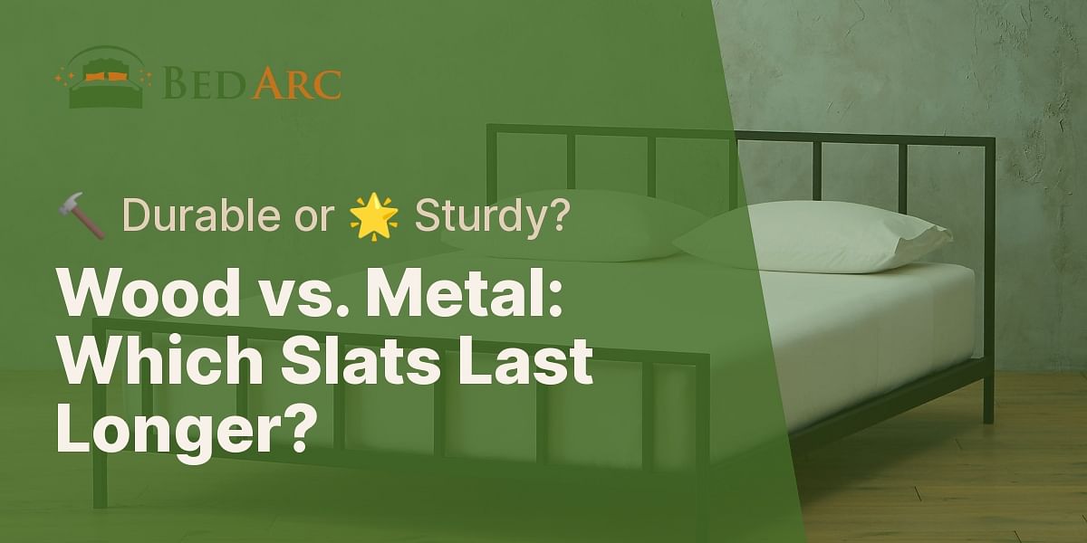 Are wood bed frame slats more durable than metal?
