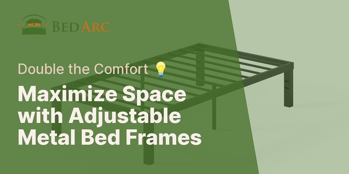 Can a metal bed frame be adjusted to fit inside the frame of another bed?