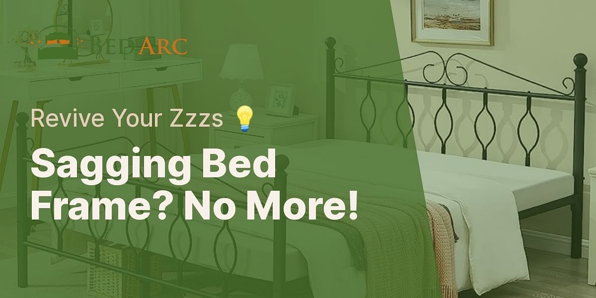 How can I fix a sagging bed frame in the middle?