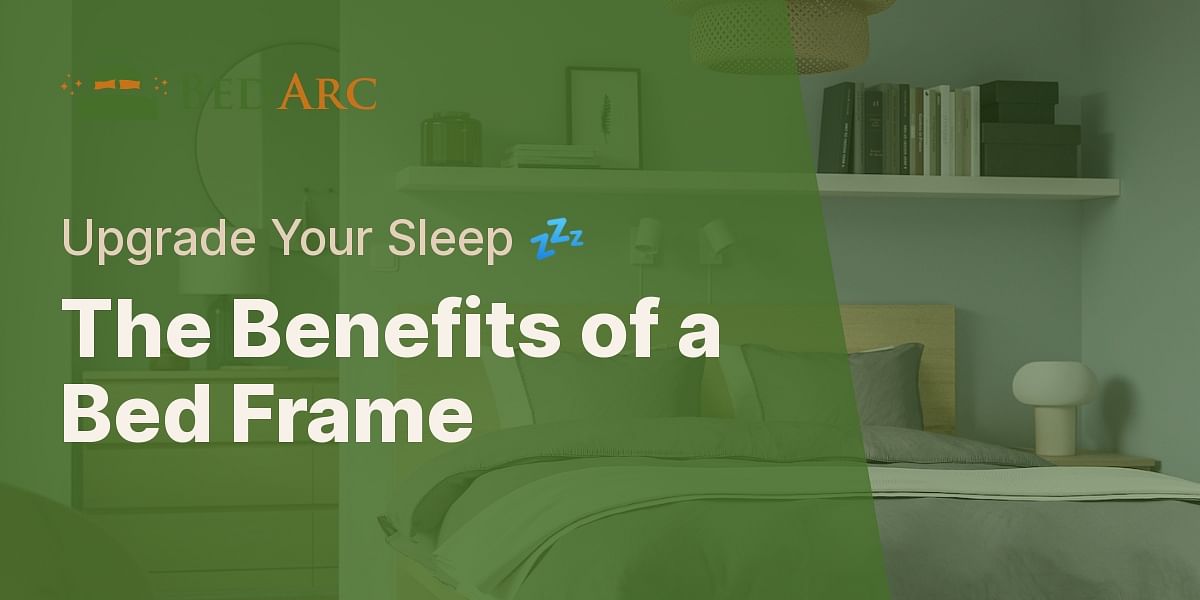 What are the advantages of using a bed frame instead of placing the