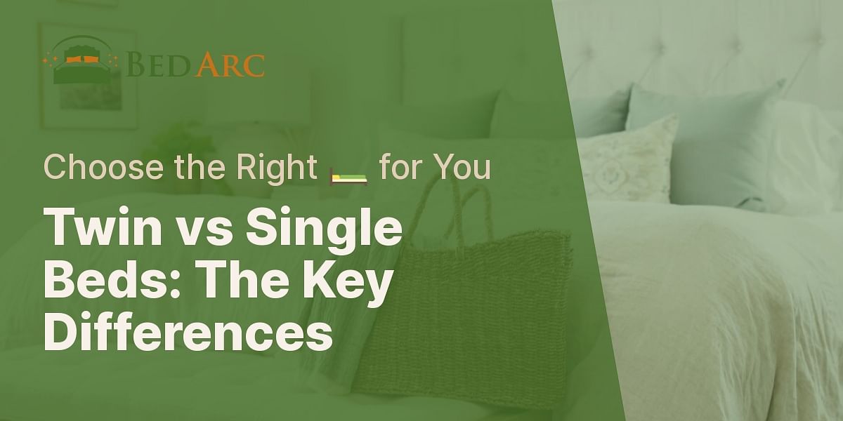What are the main differences between a twin bed and a single bed?