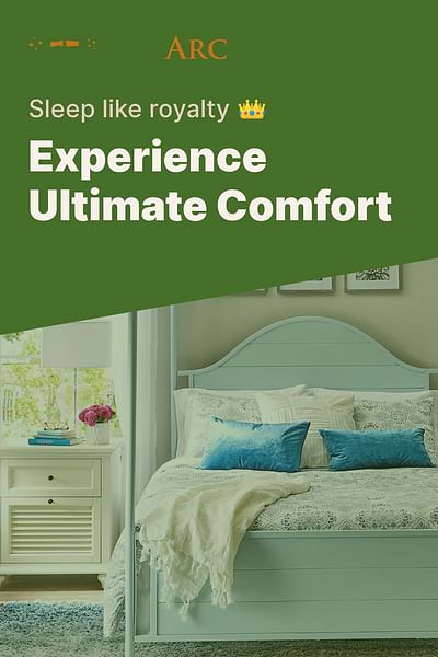 Experience Ultimate Comfort - Sleep like royalty 👑